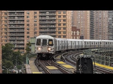 NYC Subway: (F) and (Q) Trains @ West 8th Street