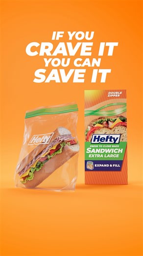 3.6K views | XL sandwiches require XL sandwich bags 索 The new Hefty Press to Close Bags have you covered #SaveWithHefty | Hefty | Facebook