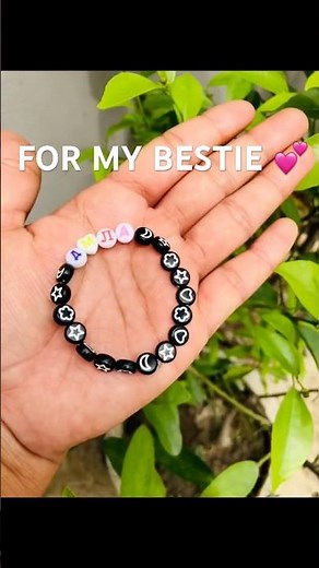 I Made a Cute Name Bracelet for My Bestie 💕 So Aesthetic! #DIY #handmade #ajcreation #diybracelet