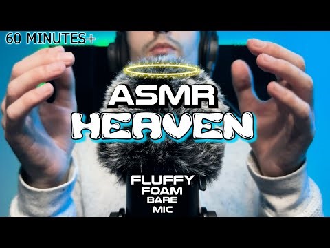 ASMR Head Massage Heaven (FLUFFY, foam, bare mic scratching) 1 Hour Special Just For You!