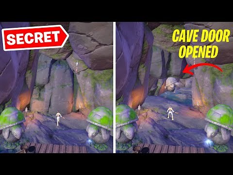 How to open SECRET Magic Mosses Cave Door that has Massive Loot in Fortnite (2nd Vault)
