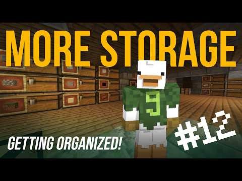 Building a Storage Room for La Goose Cave - Minecraft Survival Ep 12