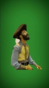 Captain Clark King Nasir Dance meme - Green Screen