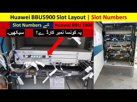Huawei BBU 5900 Slot Numbering | Huawei BBU Slots Setup | Huawei BBU5900 Slot Layout