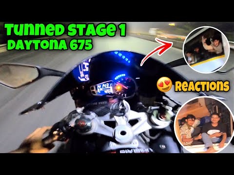 Triumph Daytona 675 Stage 1 🔥 Insane Exhaust Sound + Crazy Public Reactions 😈