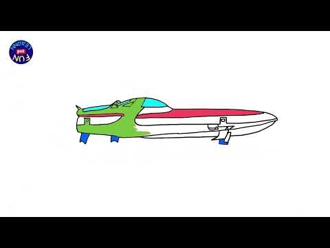 How to Draw a Hydrofoil Boat in 2 Minutes! 🛥️ | Fun & Easy Step-by-Step Guide
