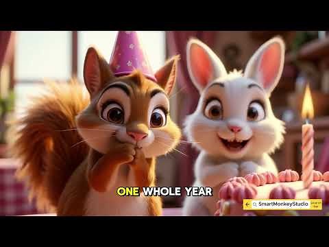 🎉 Happy 1st Birthday Little Girl! 🎂 | Birthday Song for Baby Girl | 1 Year Old