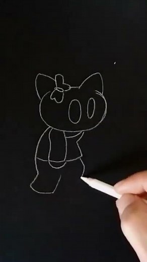 Dibujo a Hell on Kitty Nightmare de Friday Night Funkin | Short | Drawing Hell on Kitty HELLO KITTY