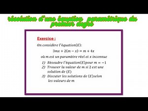 Equation paramétrique