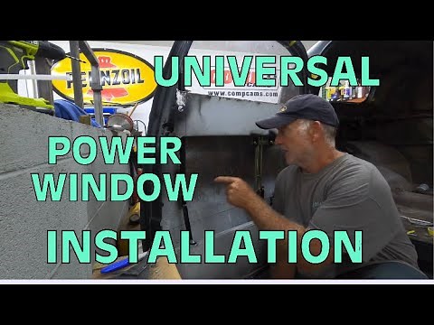 UNIVERSAL POWER WINDOW INSTALLATION INTO A HOTROD ( or most any car/truck )