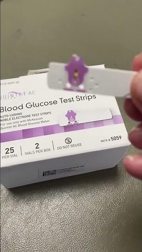 McKesson Quintet AC Blood Glucose Test Strips - Auto Coding, Noble Electrode Strips