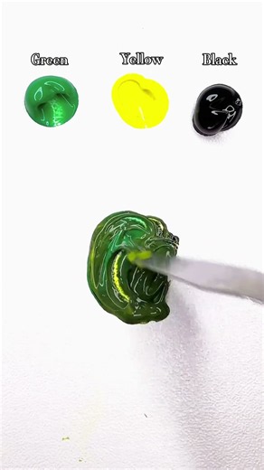 Green + Yellow + Black = Hunter Green | Color Mixing Experiment