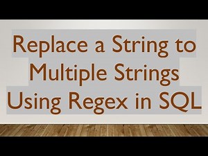 Replace a String to Multiple Strings Using Regex in SQL