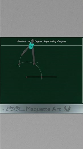 Construct a 75 Degree Angle Using Compass #shorts #geometry