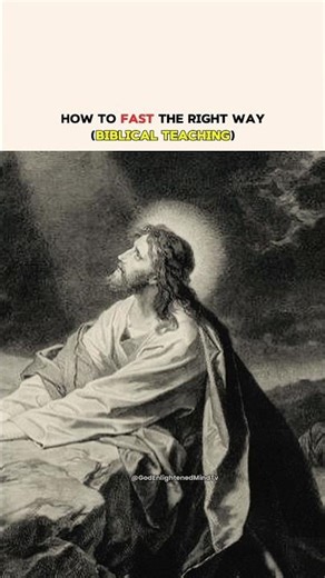 How to Fast the Right Way (Biblical Teaching) #Jesus #fasting #shorts