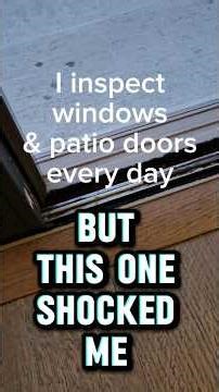 This patio door is only 5 years old — and the bottom is completely rotted out. #homeimprovement