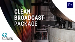 Clean Broadcast Package  | Essential Graphics | Mogrt