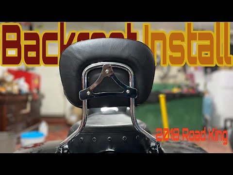 Installing a passenger backrest on my 2018 Harley Davidson Road king
