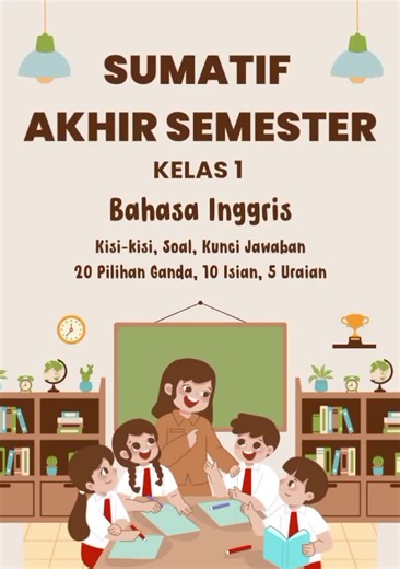 Soal Sumatif Akhir Semester 2 Bahasa Inggris Kelas 1