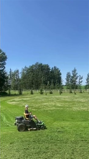 Lawn mowing time-lapse watch the full vid in my Chanel