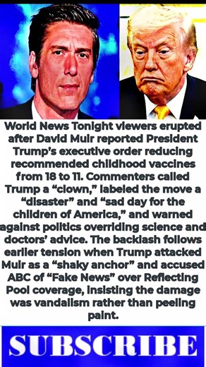 David Muir Viewers Blast Trump As “Clown” Over Vaccine Executive Order