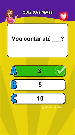 Quiz das mães - Complete as frases #quiz #maes