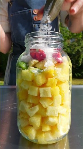 Fermented Pineapple Ferment 🍍#chef #fermentation #pineapple #scotchbonnet #chilli #easyrecipe #food
