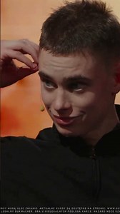 Mareczek spills a drink on himself during the show