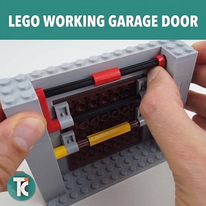 Learn how to make a fully functional LEGO garage door! Like and follow! New videos every day! | Tiago Catarino