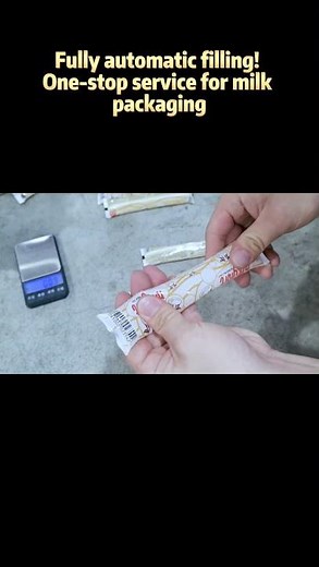 Fully automatic filling! One-stop service for milk packaging