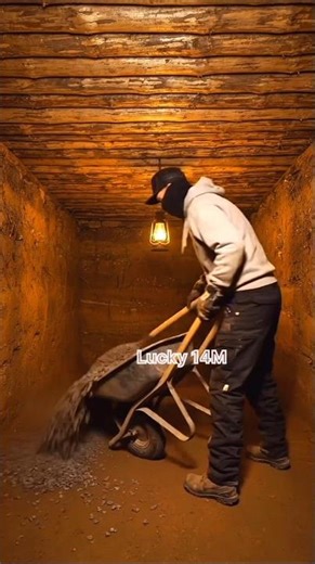 Building Secret Underground Room Under snowfall 🏘️🔨🛠️