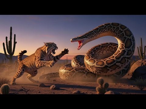 This Giant Python Meets a Bobcat—What Happened Next Shocked Everyone