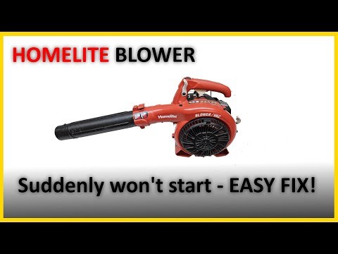 Homelite blower ONLY RUNS ON CHOKE - EASY DIY