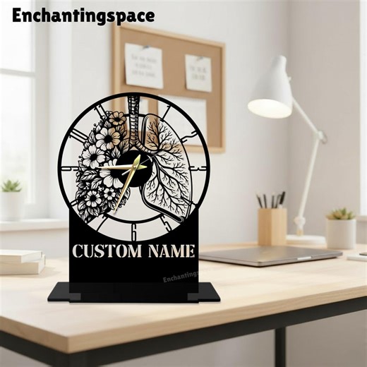 Custom Physician Metal Desk Accessory, Medical Clock for Office Tabletop or Shelf Decor - Etsy