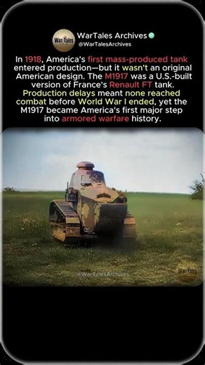 America's First Tank Wasn't Really American!
