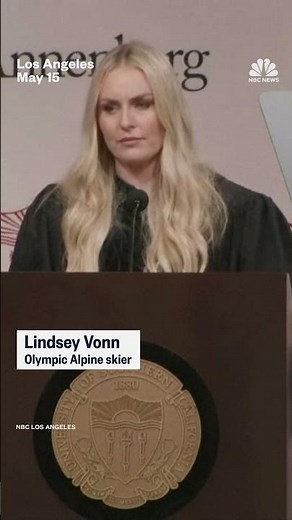 Lindsey Vonn gives commencement speech at USC