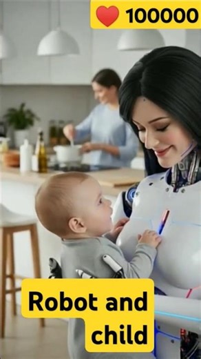 Buy a Robot to Take Care of Your Baby #aiart #humanoid #robot