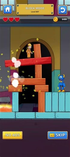 Blue Monster Block Lvl 7 gameplay (iOS Android)