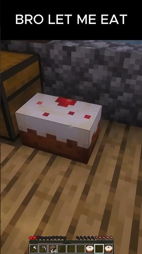 Bro, let me eat! 🍰#minecraft #minecraftshorts