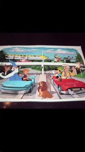 Vintage 1964 Disneyland Placemat I Found a Picture of Online. (Picture Only)