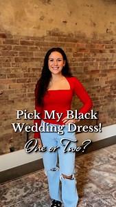 12K views · 5.9K reactions | Which black wedding dress should this bride choose?  #wildrosebridal #2025bride #blackweddingdress #engaged #bridalgown #weddingdress #sayyestothedress #bridalshop #kentucky #fyp #bride | Wild Rose Bridal Elizabethtown KY | Facebook