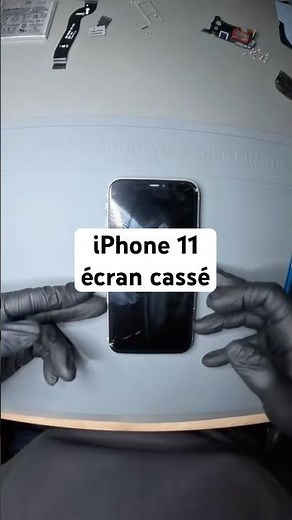 iPhone 11 écran cassé réparation #smartphone #astuce #fyp #iphone #apple