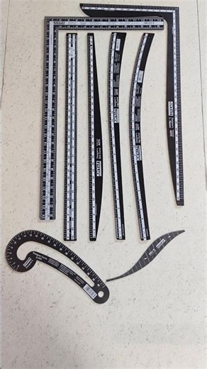 Tailoring Tools | Technical Drawing Tool Set of 8 | Ruler & Curve Kit @meeshoapp #tailoringtools