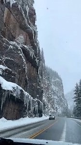 Snow Wall Engulfs Mountain Road Ouray, Colorado — February 2, 2024 A breathtaking drive along the scenic Million Dollar Highway (U.S. 550) turned into a heart-stopping near-miss Friday when a massive wall of snow slid off a cliff face, completely burying the road just feet in front of a passenger vehicle. The occupants captured the entire terrifying event on camera as they navigated the icy canyon. The video begins with the car driving along the winding, snow-lined road. A passenger is heard say