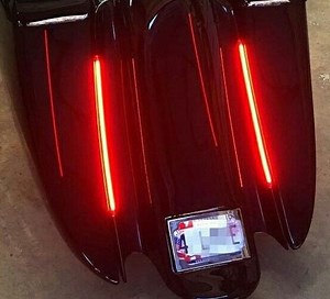 カスタムダイナミクス (Custom Dynamics) デュアルカラー LEDプラズマロッド 10インチ スモーク |ハーレーパーツ専門店 HDパーツ