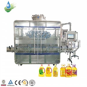 [Hot Item] Automatic Linear Piston Pressured Water Liquid Plastic Bottle Edible Lube Oil Beverage Filling Capping Labeling Bottling Machine Line for Packing Machine