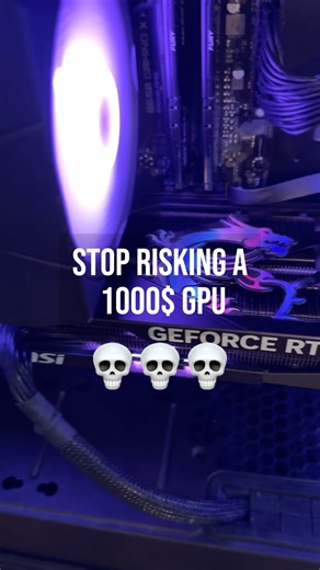 Your GPU is breaking… stop the sagging💀 #GPU #PCbuilding #gamingPC