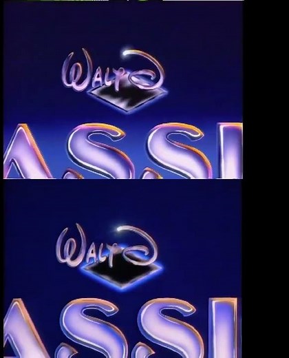 Walt Disney Classics Logo Comparison (1988 vs 1989 Version)