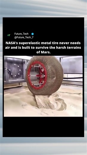 NASA Just Invented a Tire That NEVER Goes Flat! 🤯🌑🛰️ #shorts