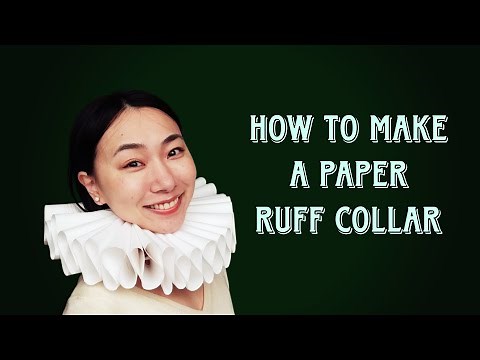 HOW TO MAKE A PAPER RUFFLE COLLAR